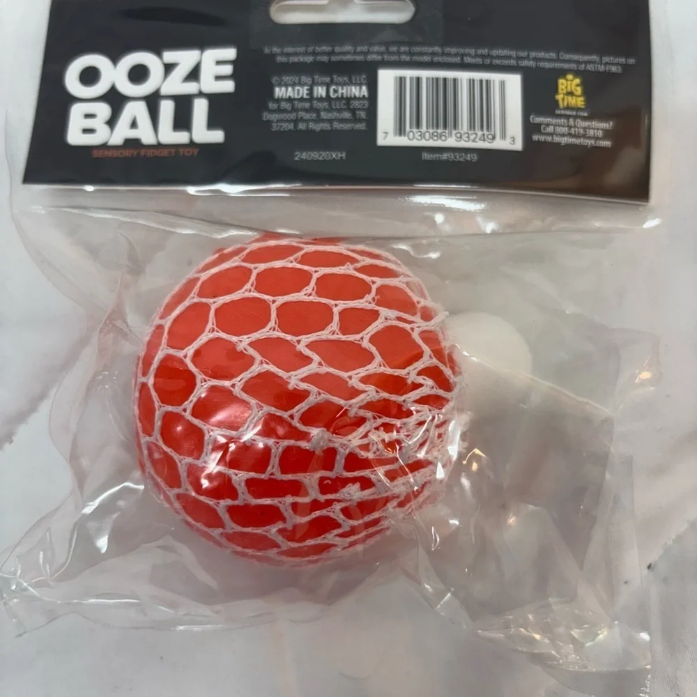 NWT Color Changing Ooze Ball Sensory Fidget Toy- Toy Planet orange